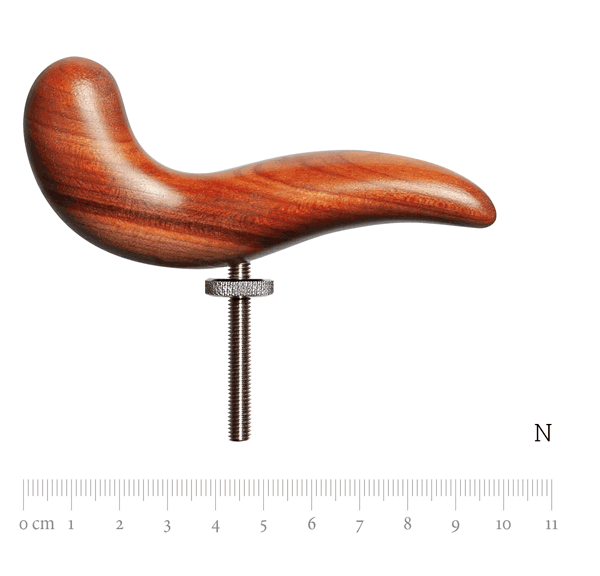 Handrest size XL with thread, plumtree wood, N